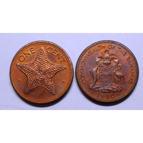 BAHAMAS 1 Cent 1990