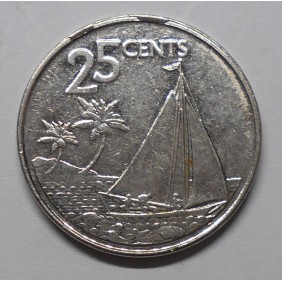 BAHAMAS 25 Cents 2015