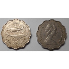 BAHAMAS 10 Cents 1969