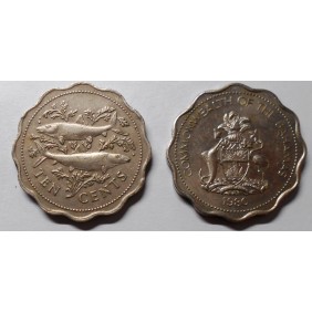 BAHAMAS 10 Cents 1980