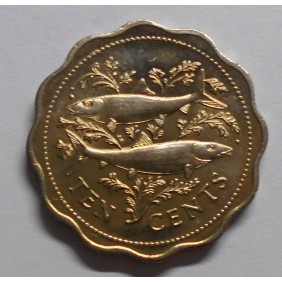 BAHAMAS 10 Cents 1985