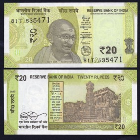 INDIA 20 Rupees 2023 Plate...