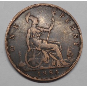 GREAT BRITAIN 1 Penny 1884