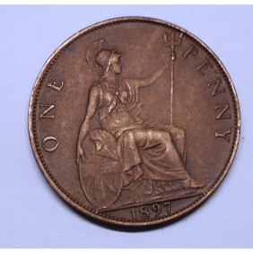 GREAT BRITAIN 1 Penny 1897