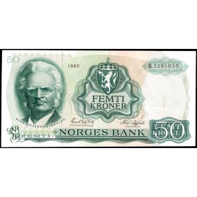 NORWAY 50 Kroner 1980