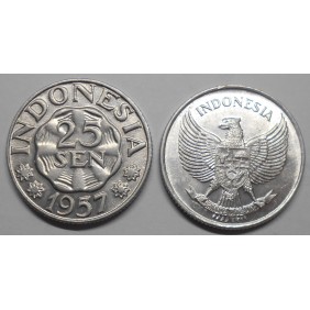 INDONESIA 25 Sen 1957