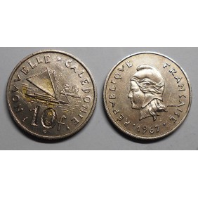 NEW CALEDONIA 10 Francs 1967