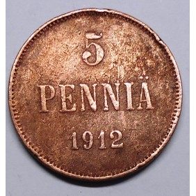 FINLAND 5 Pennia 1912