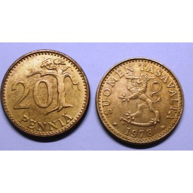FINLAND 20 Pennia 1978