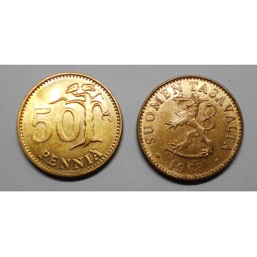 FINLAND 50 Pennia 1968
