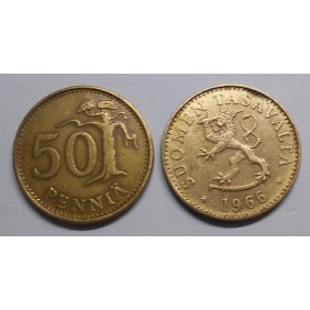 FINLAND 50 Pennia 1966