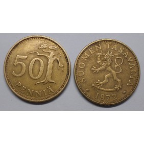 FINLAND 50 Pennia 1972