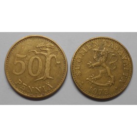 FINLAND 50 Pennia 1973