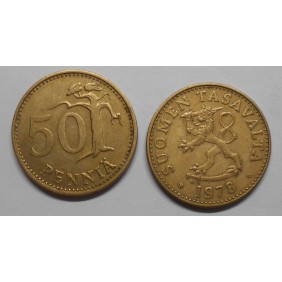 FINLAND 50 Pennia 1978