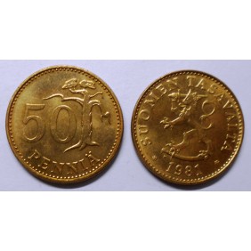 FINLAND 50 Pennia 1981
