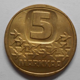 FINLAND 5 Markkaa 1989