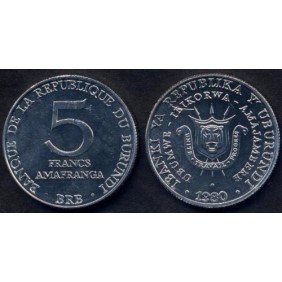 BURUNDI 5 Francs 1980