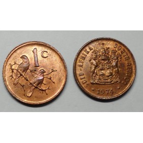 SOUTH AFRICA 1 Cent 1974