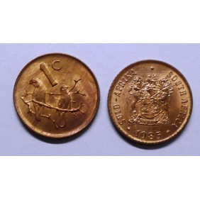 SOUTH AFRICA 1 Cent 1985
