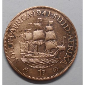 SOUTH AFRICA 1 Penny 1941