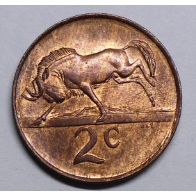 SOUTH AFRICA 2 Cents 1984