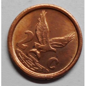 SOUTH AFRICA 2 Cents 1991