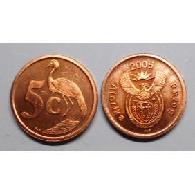 SOUTH AFRICA 5 Cents 2005