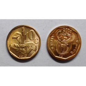 SOUTH AFRICA 10 Cents 2005