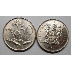 SOUTH AFRICA 50 Cents 1974