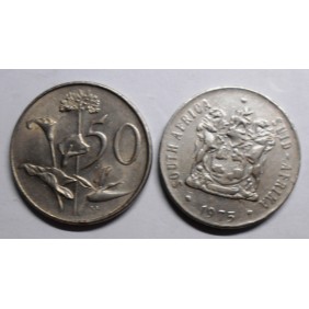 SOUTH AFRICA 50 Cents 1975