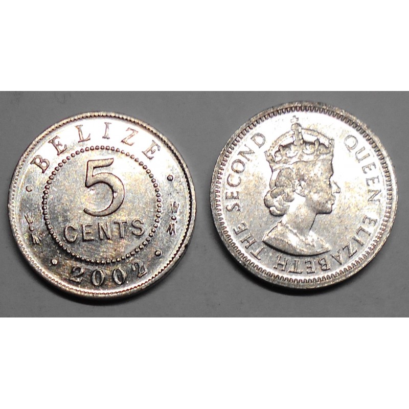 BELIZE 5 Cents 2002