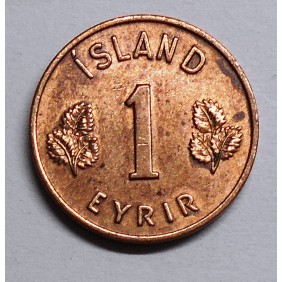 ICELAND 1 Eyrir 1956