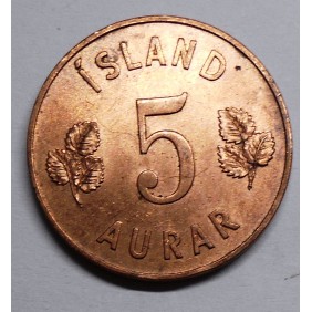 ICELAND 5 Aurar 1946