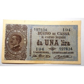 1 Lira 1917 Buono di Cassa