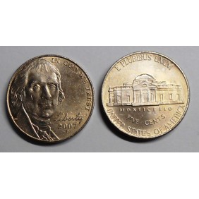 USA 5 Cents 2007 P