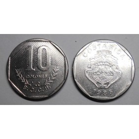 COSTA RICA 10 Colones 1985