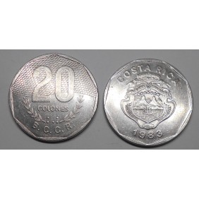 COSTA RICA 20 Colones 1983