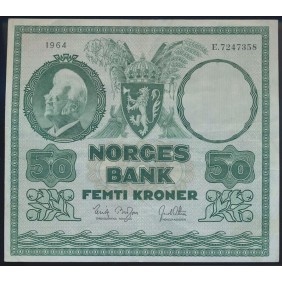NORWAY 50 Kroner 1964