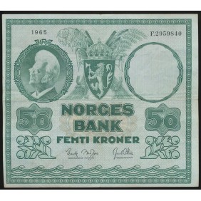 NORWAY 50 Kroner 1965
