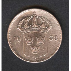 SWEDEN 10 Ore 1938 AG