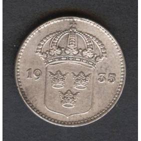 SWEDEN 10 Ore 1935 AG