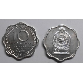 SRI LANKA 10 Cents 1991