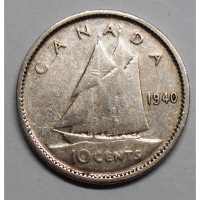 CANADA 10 Cents 1940 AG...