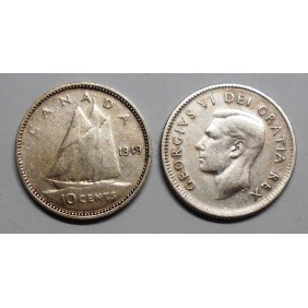 CANADA 10 Cents 1949 AG...