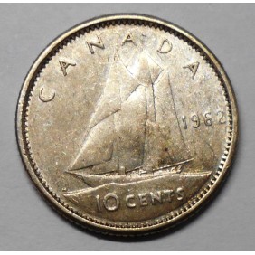 CANADA 10 Cents 1962 AG...