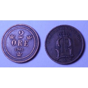 SWEDEN 2 Ore 1905