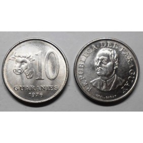 PARAGUAY 10 Guaranies 1976