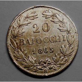 PIO IX 20 Baiocchi 1865 XX AG