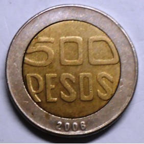 COLOMBIA 500 Pesos 2006...