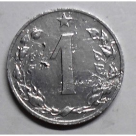 CZECHOSLOVAKIA 1 Haler 1954...